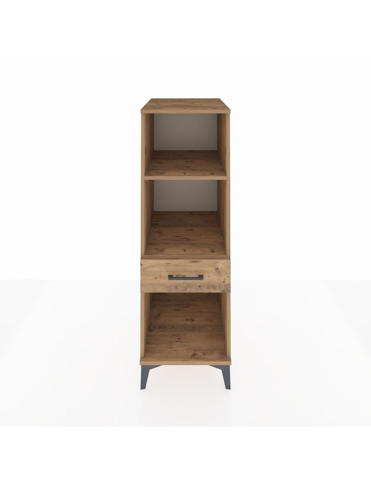 Kronos Dolap 2 Raflı Tek Çekmeceli 44x59x134 Çam-Çam