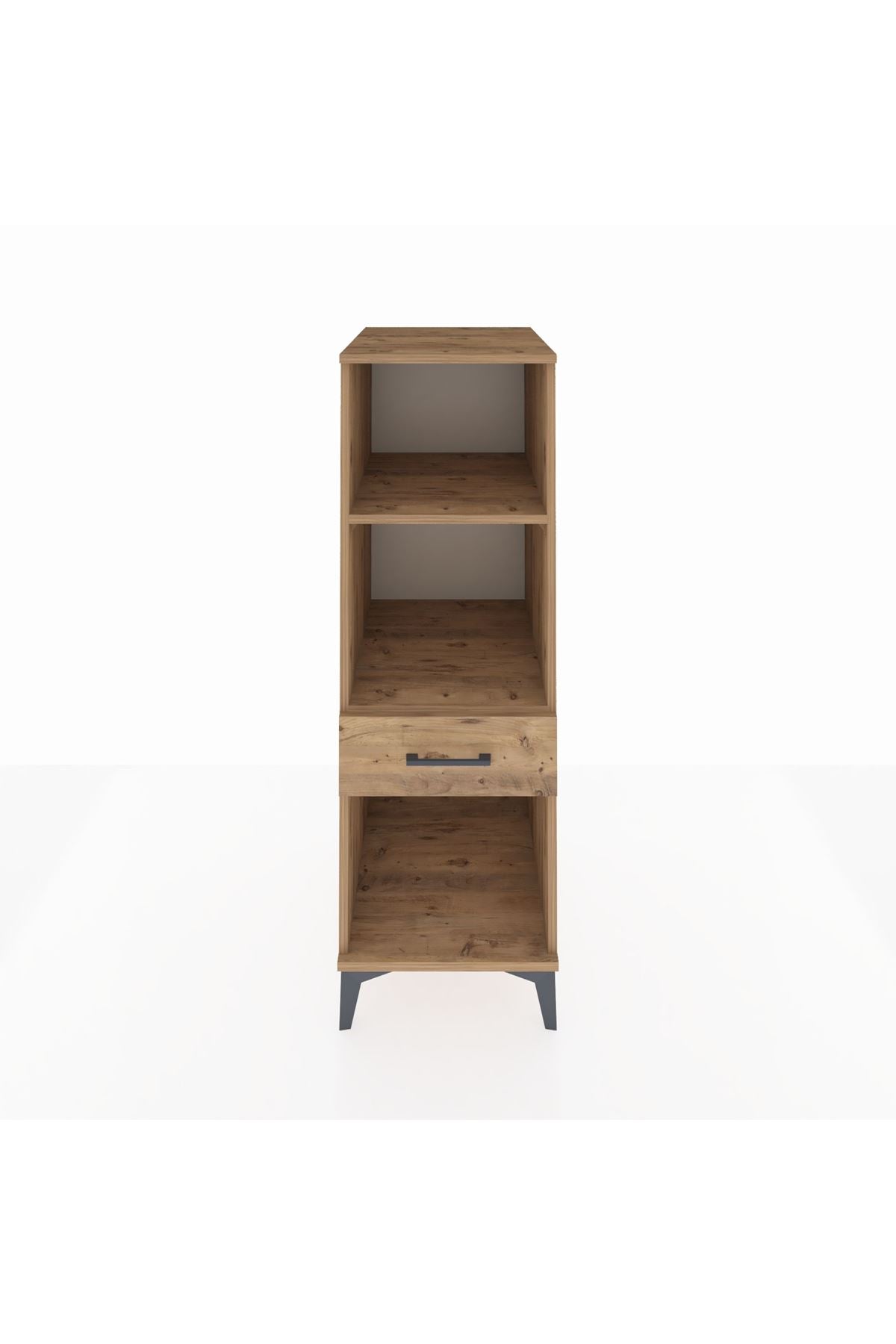 Kronos Dolap 2 Raflı Tek Çekmeceli 44x59x134 Çam-Çam