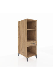 Kronos Dolap 2 Raflı Tek Çekmeceli 44x59x134 Çam-Çam