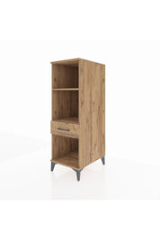 Kronos Dolap 2 Raflı Tek Çekmeceli 44x59x134 Çam-Çam
