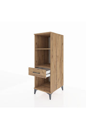 Kronos Dolap 2 Raflı Tek Çekmeceli 44x59x134 Çam-Çam