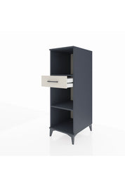 Kronos Dolap 2 Raflı Tek Çekmeceli 44x59x134 Antrasit-Aytaşı