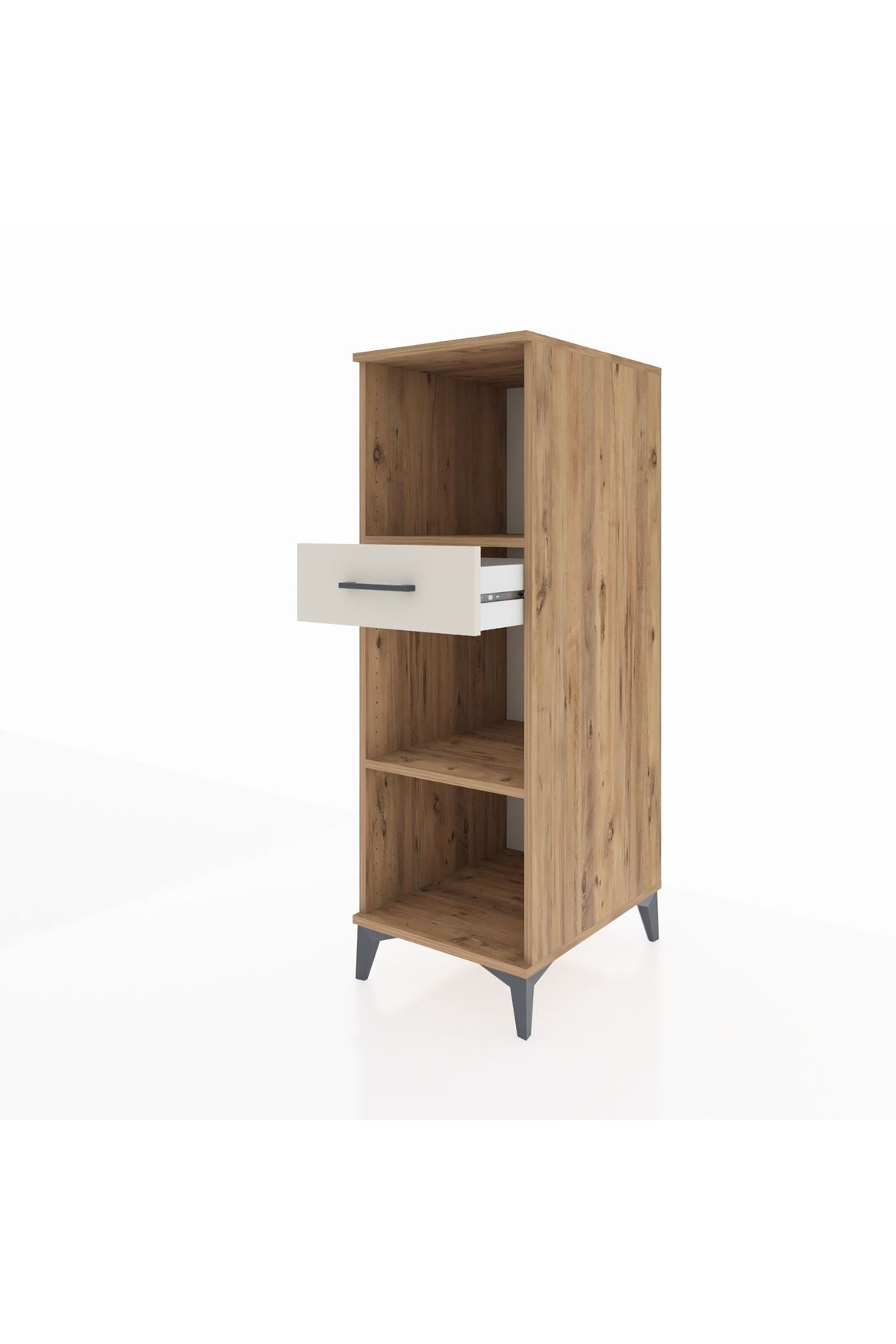 Kronos Dolap 2 Raflı Tek Çekmeceli 44x59x134 Çam-Aytaşı