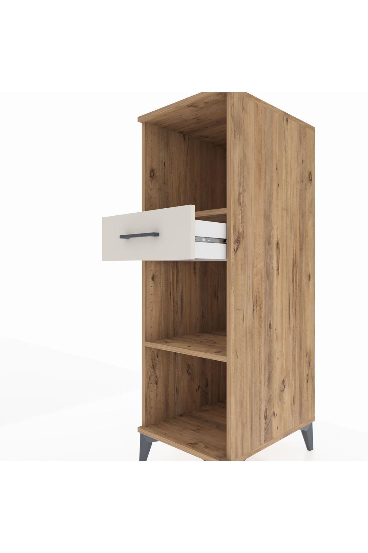 Kronos Dolap 2 Raflı Tek Çekmeceli 44x59x134 Çam-Aytaşı