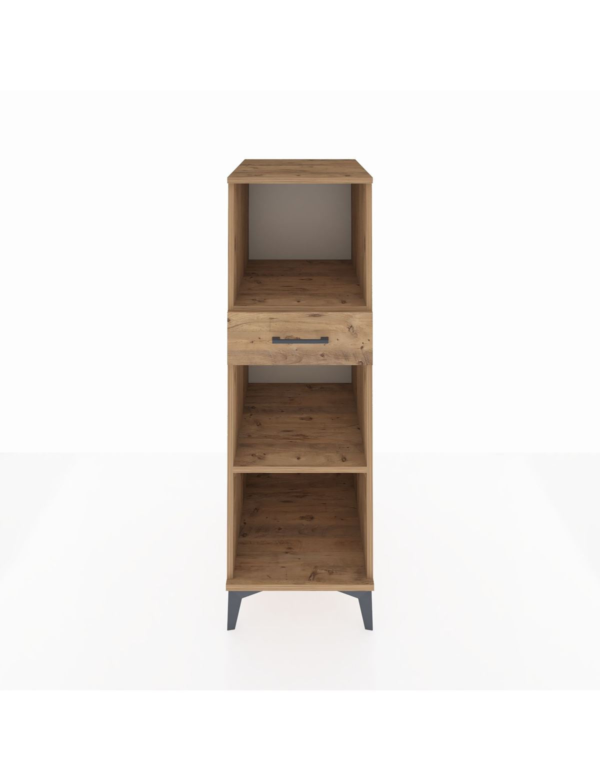 Kronos Dolap 2 Raflı Tek Çekmeceli 44x59x134 Çam-Çam