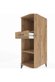 Kronos Dolap 2 Raflı Tek Çekmeceli 44x59x134 Çam-Çam