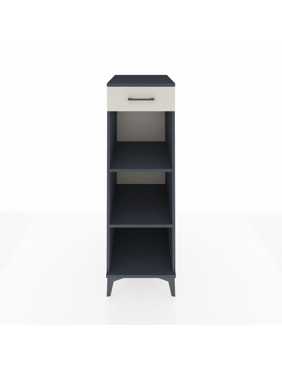 Kronos Dolap 2 Raflı Tek Çekmeceli 44x59x134 Antrasit-Aytaşı