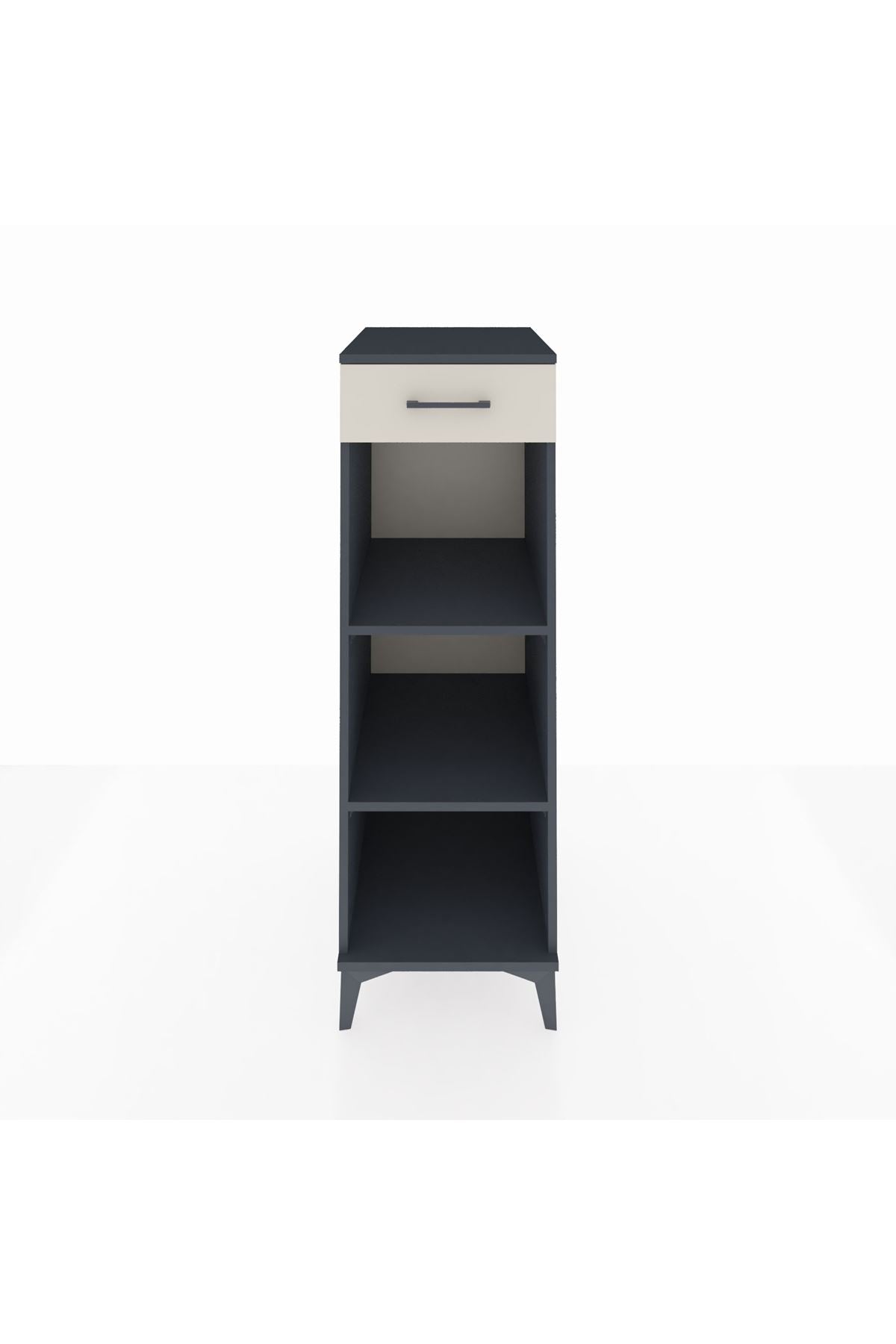 Kronos Dolap 2 Raflı Tek Çekmeceli 44x59x134 Antrasit-Aytaşı