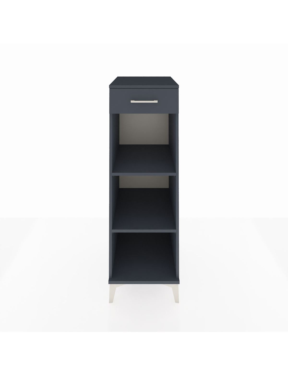 Kronos Dolap 2 Raflı Tek Çekmeceli 44x59x134 Antrasit-Antrasit