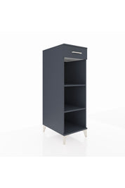 Kronos Dolap 2 Raflı Tek Çekmeceli 44x59x134 Antrasit-Antrasit