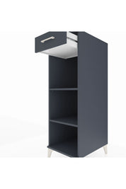 Kronos Dolap 2 Raflı Tek Çekmeceli 44x59x134 Antrasit-Antrasit