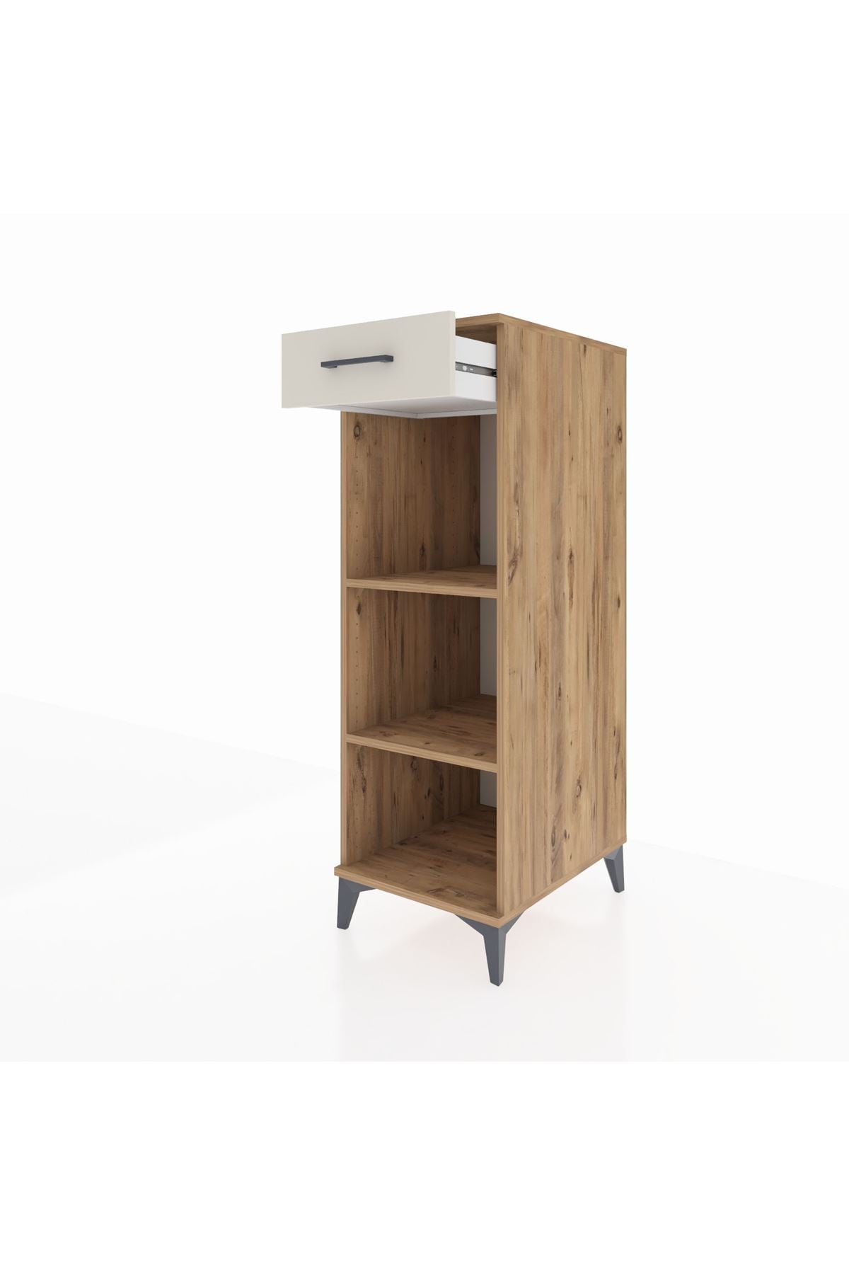 Kronos Dolap 2 Raflı Tek Çekmeceli 44x59x134 Çam-Aytaşı