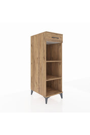 Kronos Dolap 2 Raflı Tek Çekmeceli 44x59x134 Çam-Çam