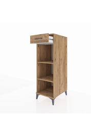 Kronos Dolap 2 Raflı Tek Çekmeceli 44x59x134 Çam-Çam