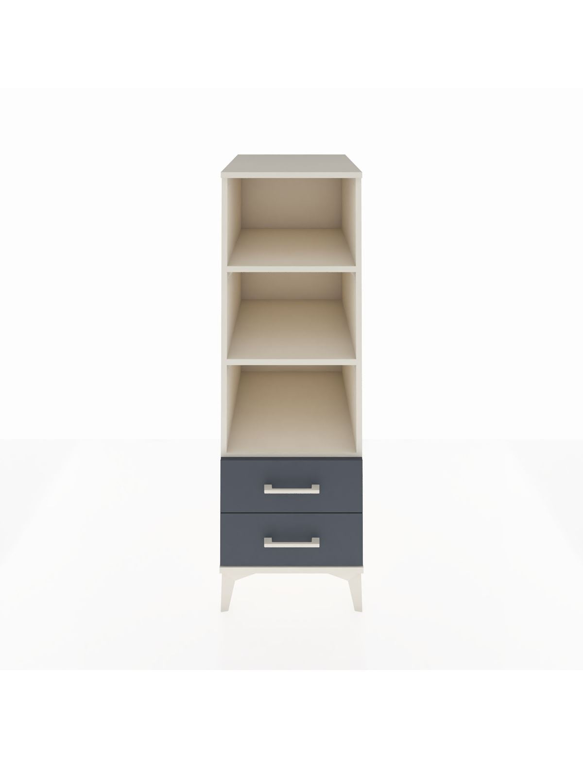 Kronos Dolap 3 Raflı 2 Çekmeceli 44x59x134 Aytaşı-Antrasit