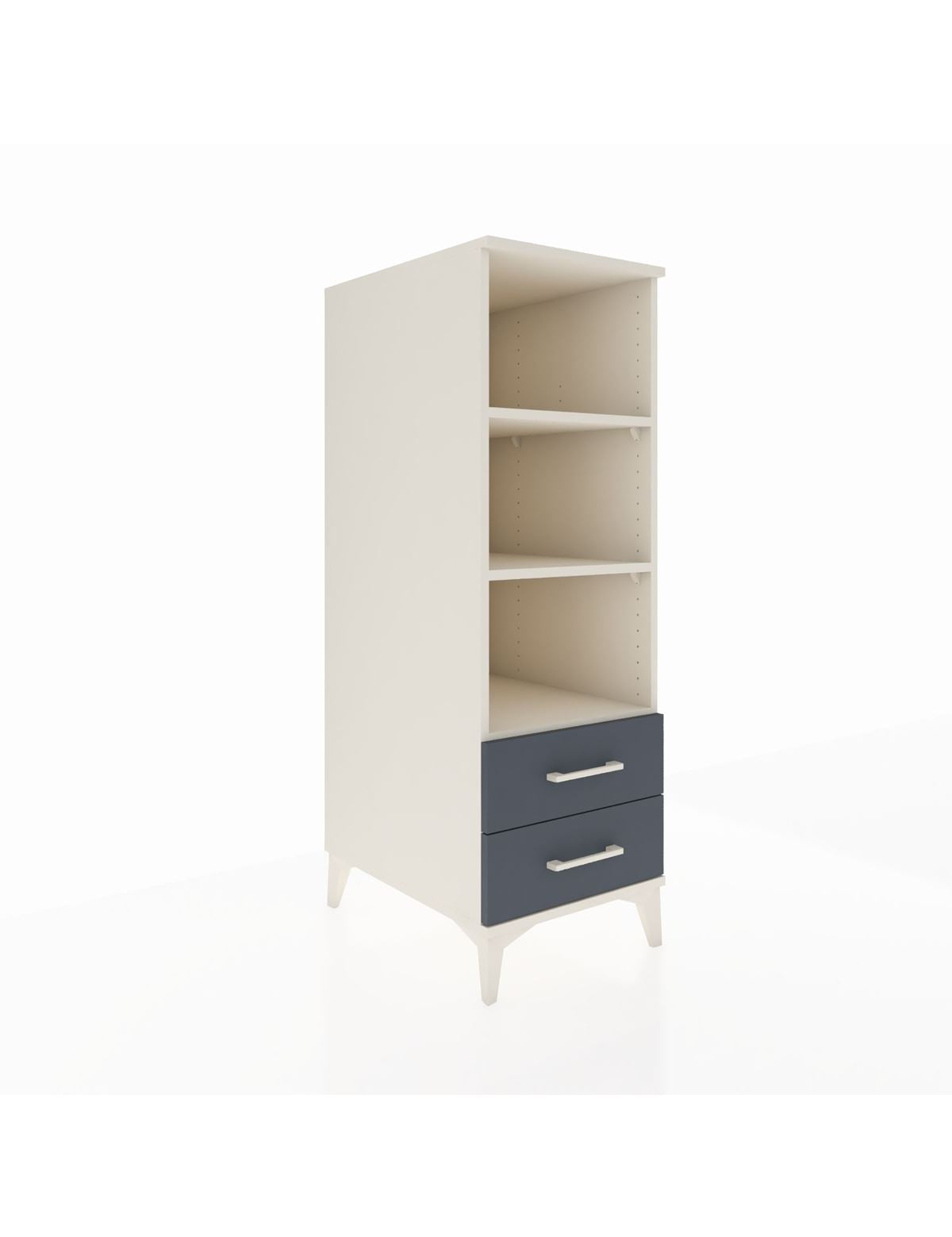 Kronos Dolap 3 Raflı 2 Çekmeceli 44x59x134 Aytaşı-Antrasit