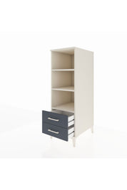 Kronos Dolap 3 Raflı 2 Çekmeceli 44x59x134 Aytaşı-Antrasit