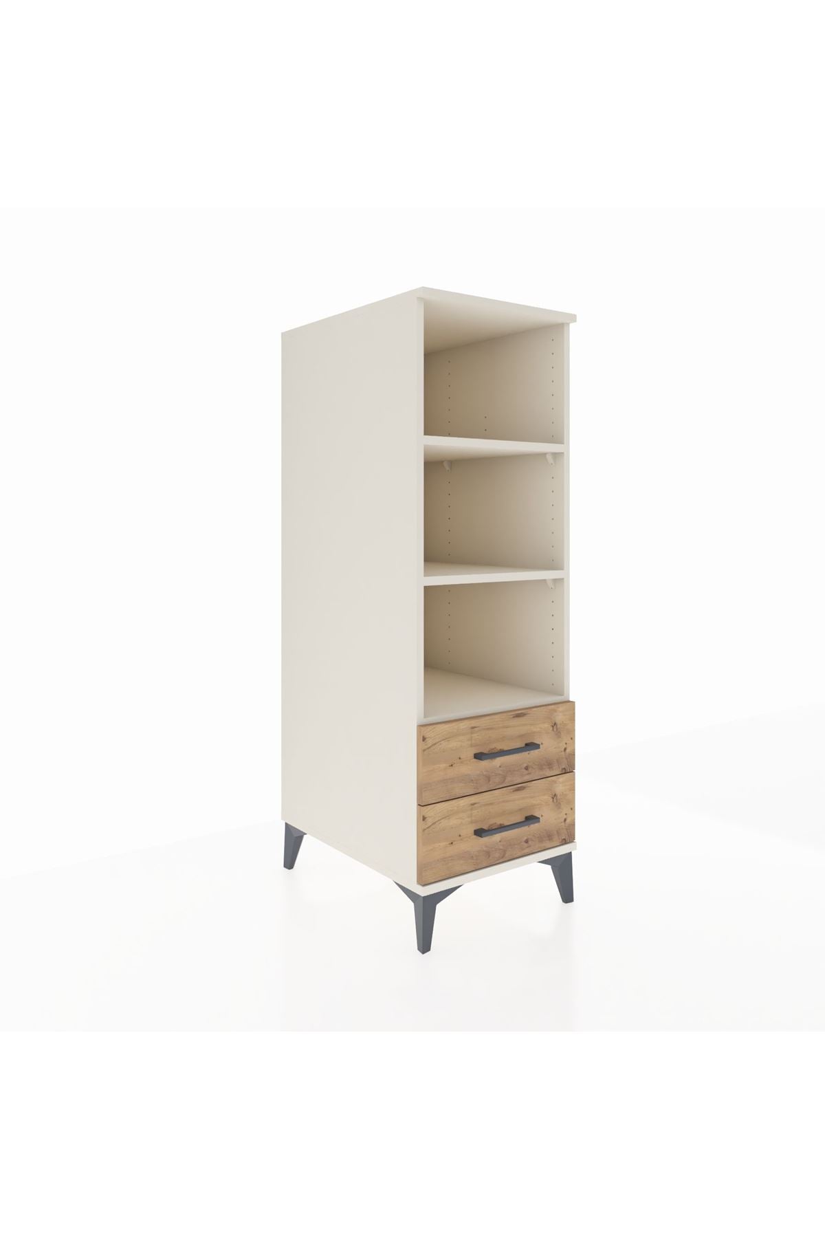 Kronos Dolap 3 Raflı 2 Çekmeceli 44x59x134 Aytaşı-Çam