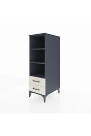 Kronos Dolap 3 Raflı 2 Çekmeceli 44x59x134 Antrasit-Aytaşı