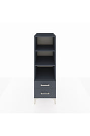 Kronos Dolap 3 Raflı 2 Çekmeceli 44x59x134 Antrasit-Antrasit