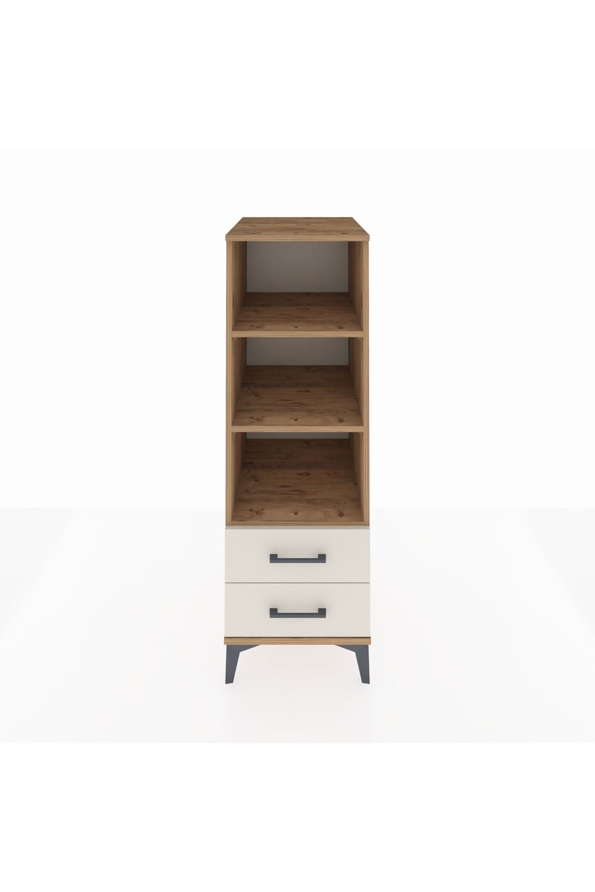 Kronos Dolap 3 Raflı 2 Çekmeceli 44x59x134 Çam-Aytaşı
