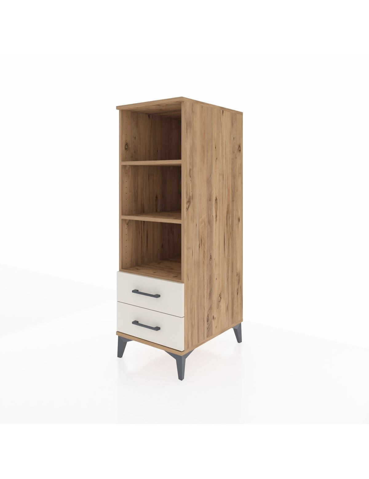 Kronos Dolap 3 Raflı 2 Çekmeceli 44x59x134 - S82M113V7C