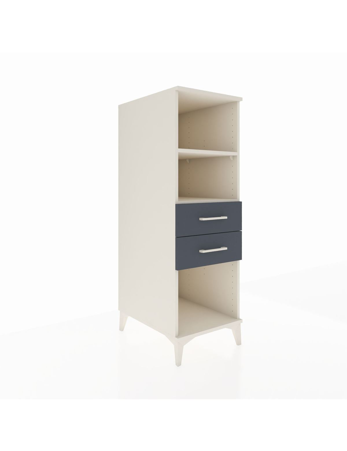 Kronos Dolap 2 Raflı 2 Çekmeceli 44x59x134 Aytaşı-Antrasit