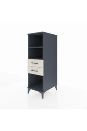 Kronos Dolap 2 Raflı 2 Çekmeceli 44x59x134 Antrasit-Aytaşı
