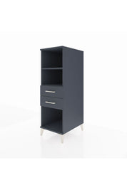 Kronos Dolap 2 Raflı 2 Çekmeceli 44x59x134 Antrasit-Antrasit