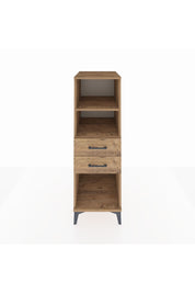 Kronos Dolap 2 Raflı 2 Çekmeceli 44x59x134 Çam-Çam