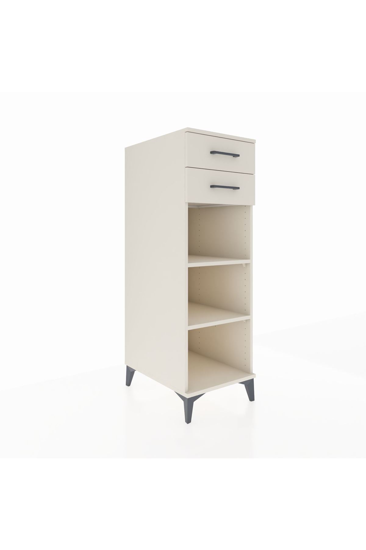 Kronos Dolap 2 Raflı 2 Çekmeceli 44x59x134 Aytaşı-Aytaşı