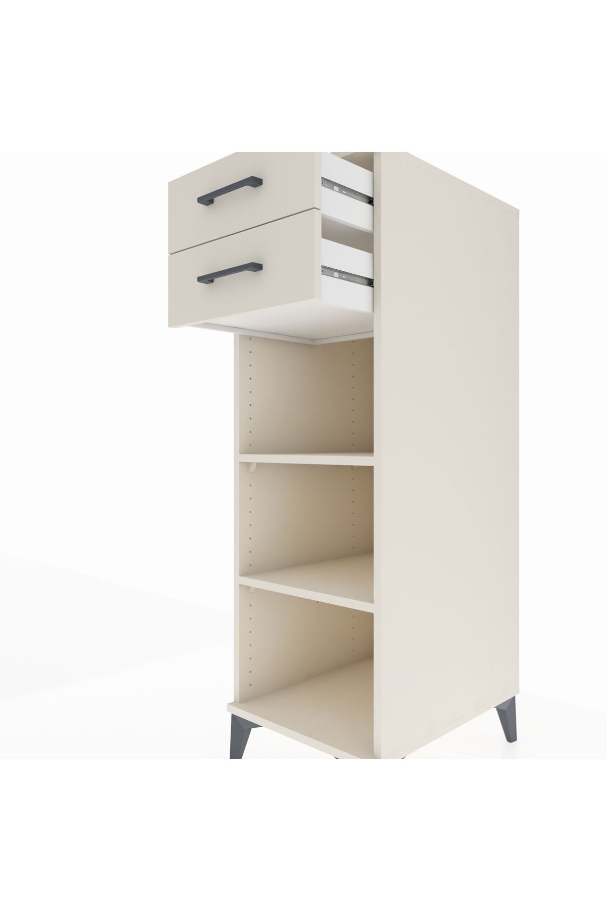 Kronos Dolap 2 Raflı 2 Çekmeceli 44x59x134 Aytaşı-Aytaşı