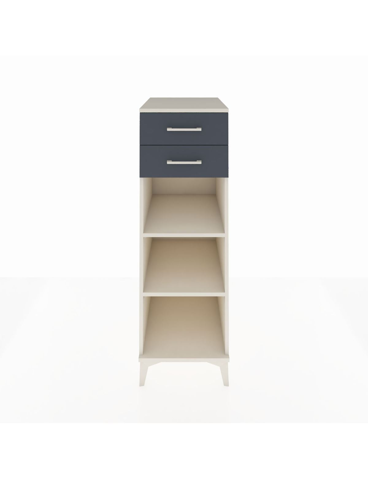 Kronos Dolap 2 Raflı 2 Çekmeceli 44x59x134 Aytaşı-Antrasit