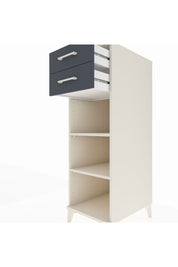 Kronos Dolap 2 Raflı 2 Çekmeceli 44x59x134 Aytaşı-Antrasit