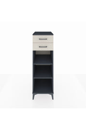 Kronos Dolap 2 Raflı 2 Çekmeceli 44x59x134 Antrasit-Aytaşı
