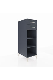 Kronos Dolap 2 Raflı 2 Çekmeceli 44x59x134 Antrasit-Antrasit