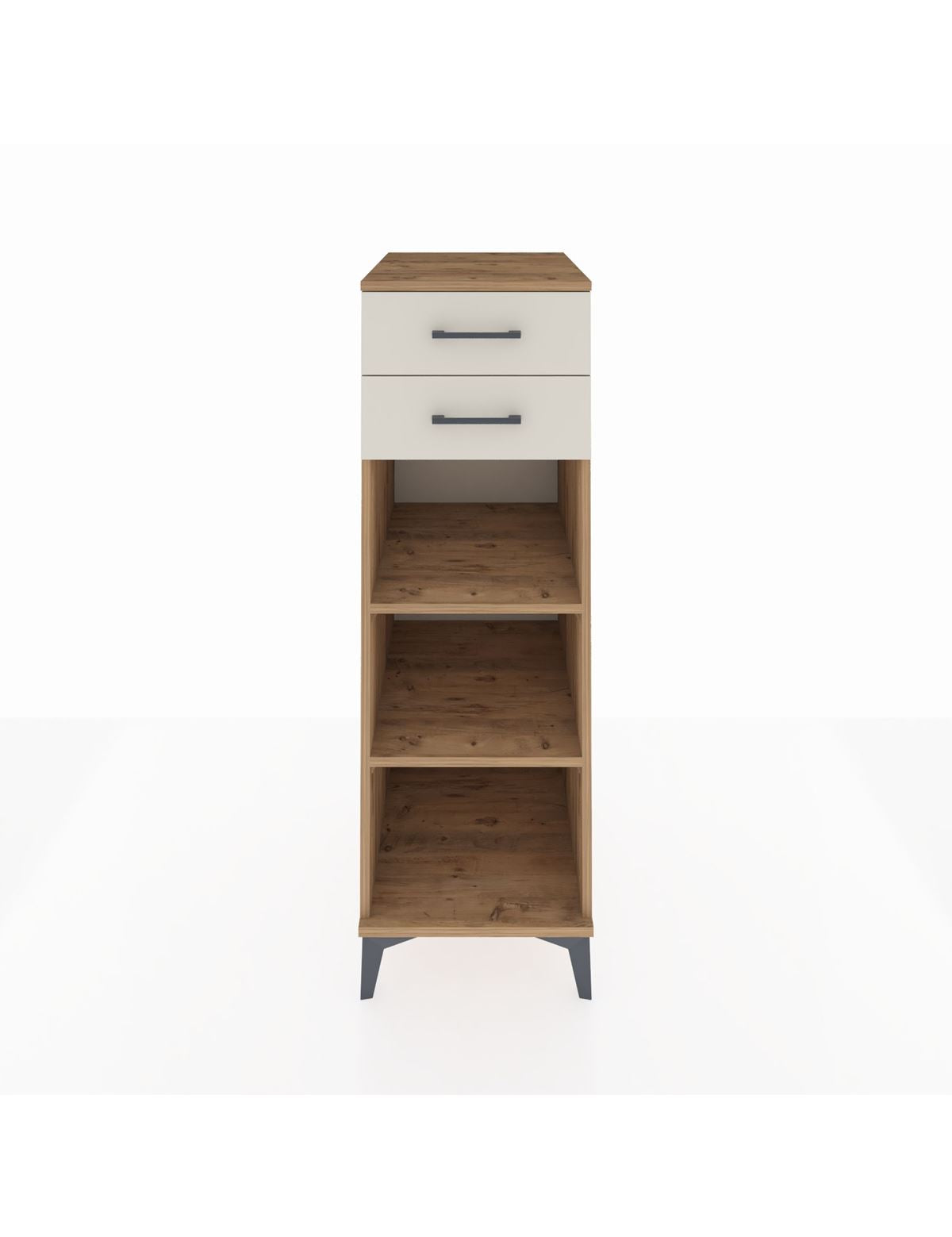 Kronos Dolap 2 Raflı 2 Çekmeceli 44x59x134 Çam-Aytaşı