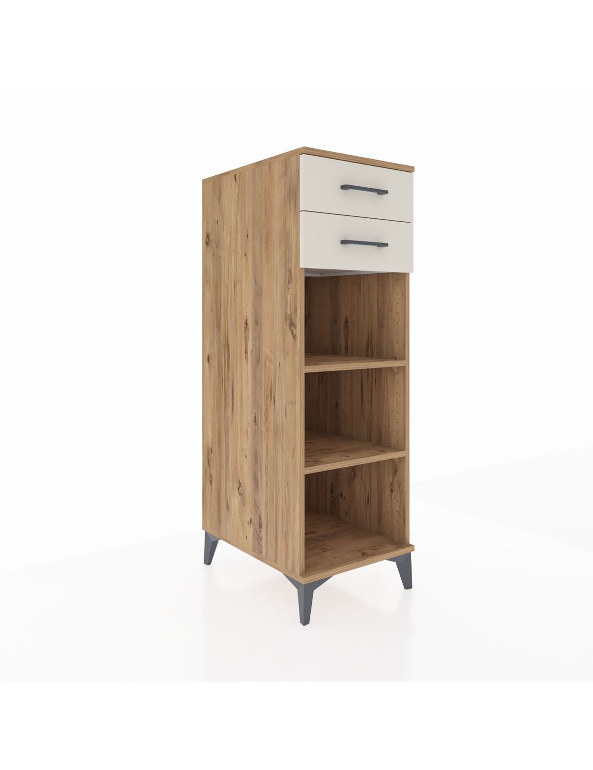 Kronos Dolap 2 Raflı 2 Çekmeceli 44x59x134 Çam-Aytaşı