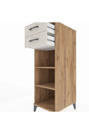 Kronos Dolap 2 Raflı 2 Çekmeceli 44x59x134 Çam-Aytaşı