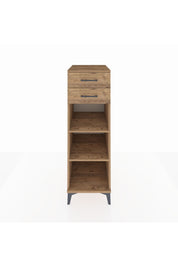 Kronos Dolap 2 Raflı 2 Çekmeceli 44x59x134 Çam-Çam