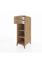 Kronos Dolap 2 Raflı 2 Çekmeceli 44x59x134 Çam-Çam