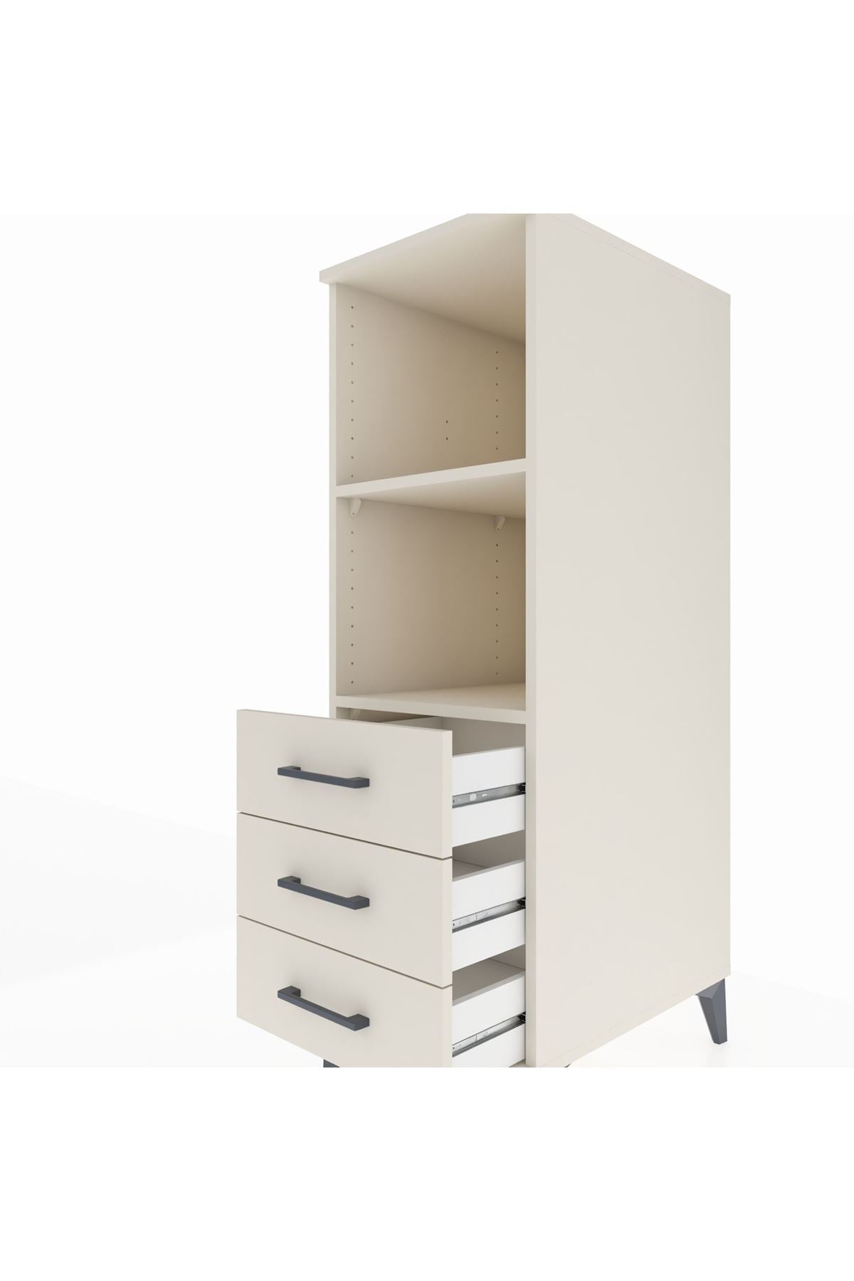 Kronos Dolap 2 Raflı 3 Çekmeceli 44x59x134 Aytaşı-Aytaşı