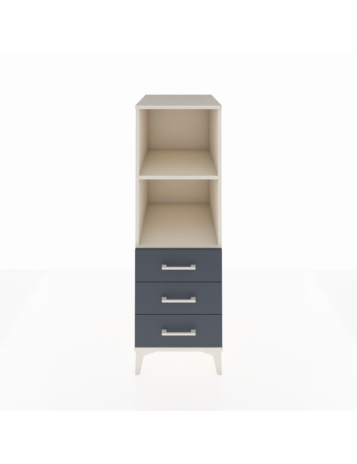 Kronos Dolap 2 Raflı 3 Çekmeceli 44x59x134 Aytaşı-Antrasit