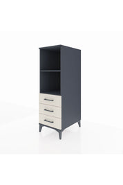 Kronos Dolap 2 Raflı 3 Çekmeceli 44x59x134 Antrasit-Aytaşı
