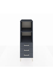 Kronos Dolap 2 Raflı 3 Çekmeceli 44x59x134 Antrasit-Antrasit