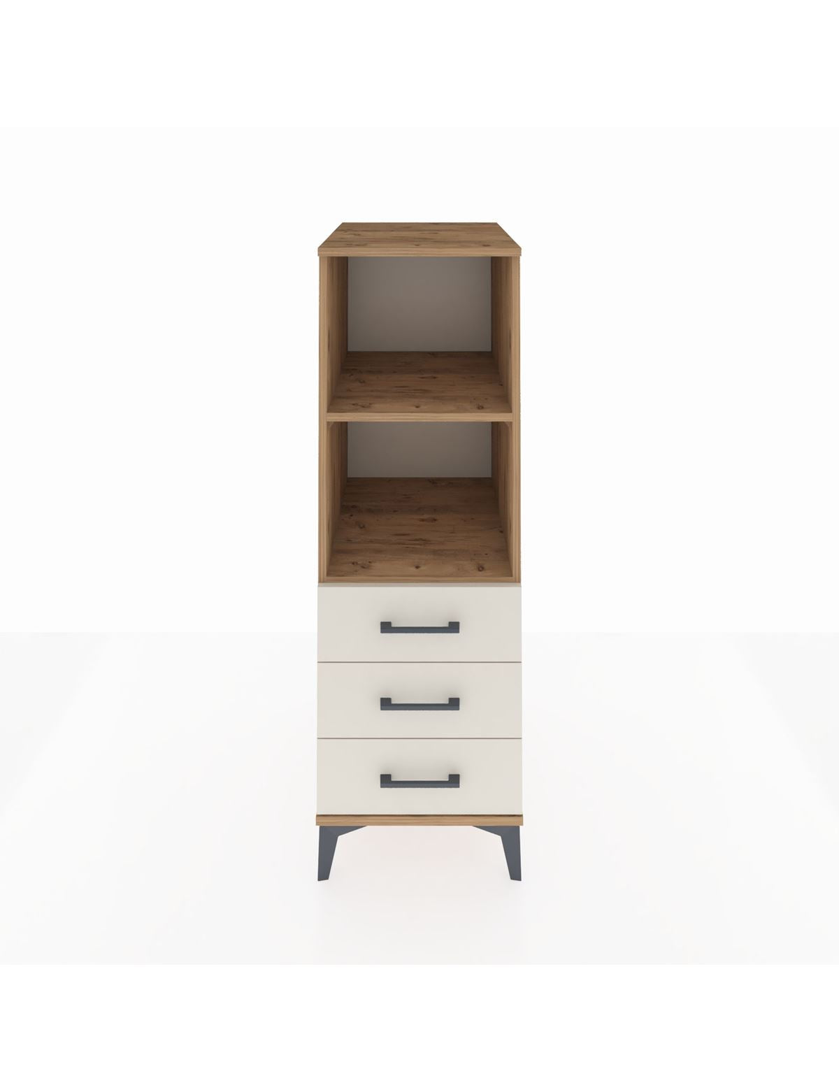 Kronos Dolap 2 Raflı 3 Çekmeceli 44x59x134 Çam-Aytaşı