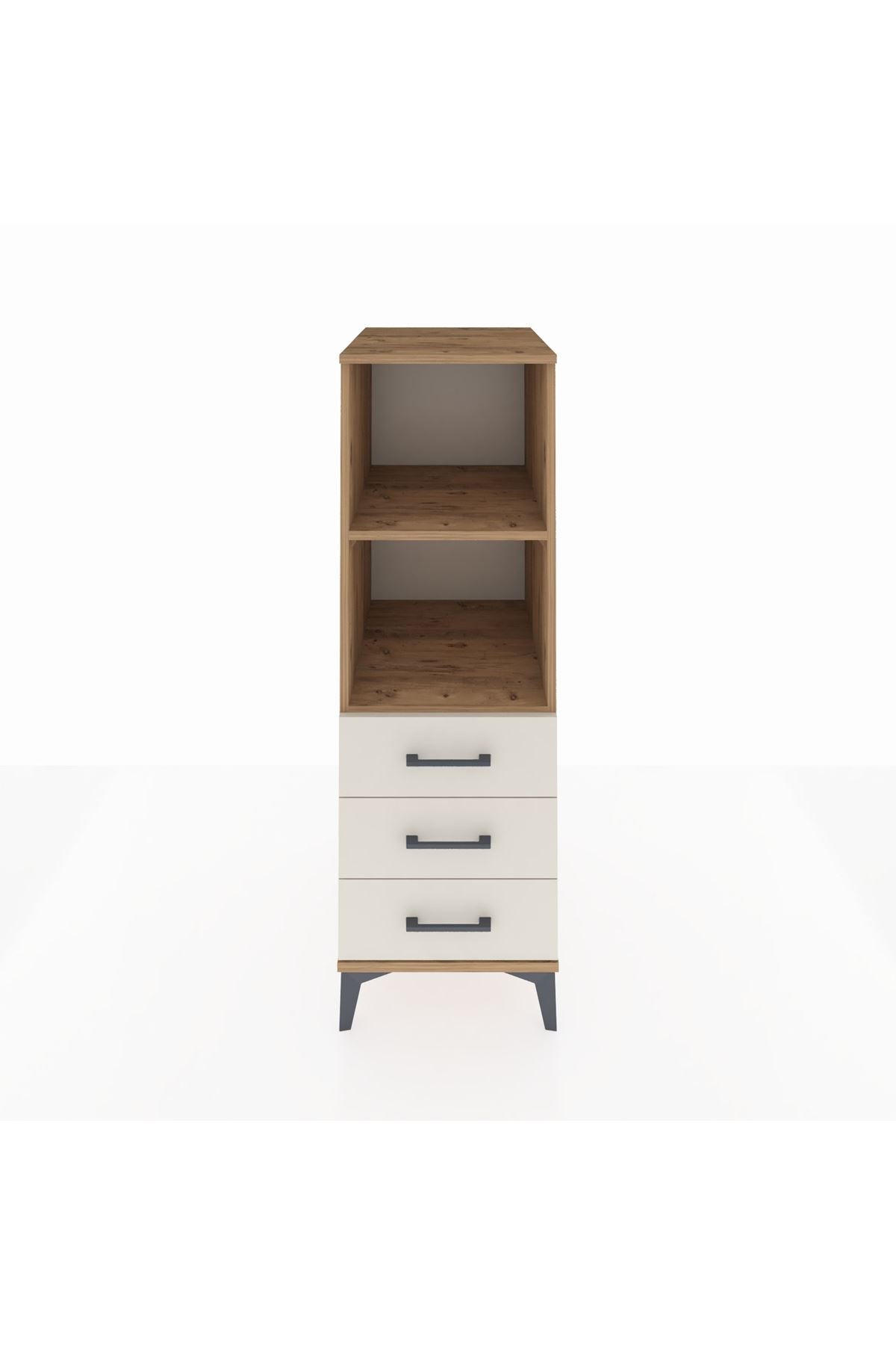 Kronos Dolap 2 Raflı 3 Çekmeceli 44x59x134 Çam-Aytaşı