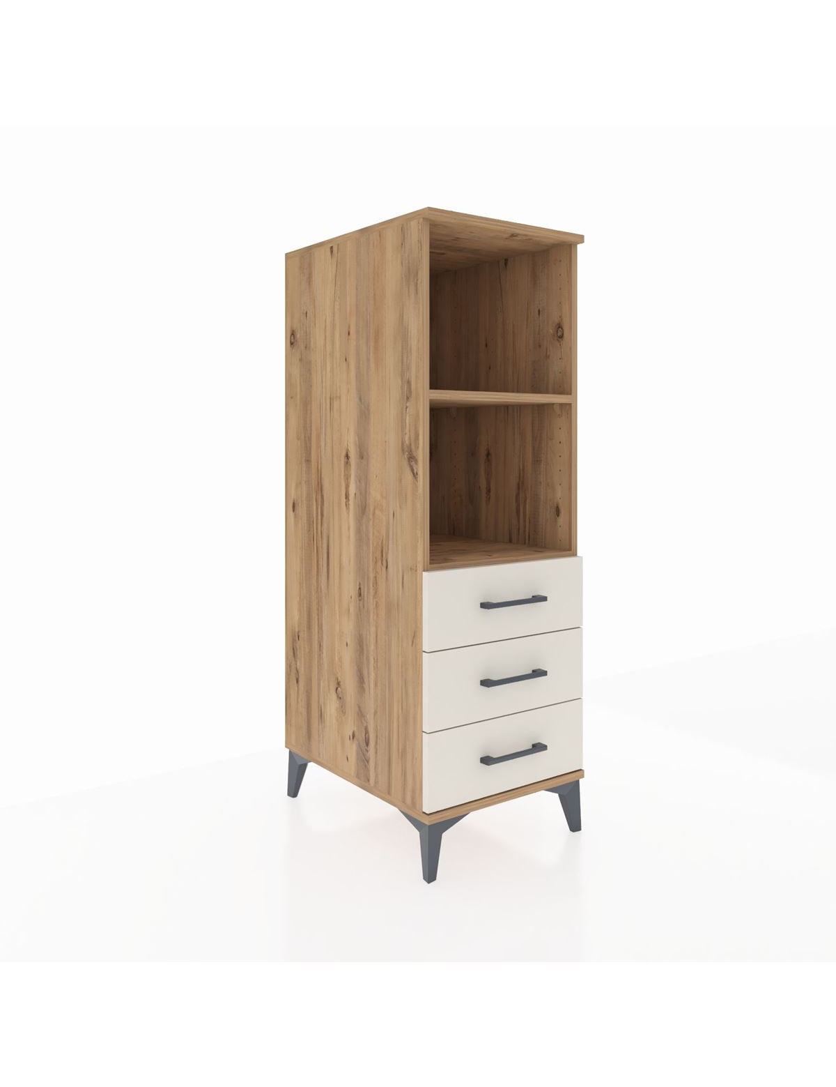 Kronos Dolap 2 Raflı 3 Çekmeceli 44x59x134 Çam-Aytaşı