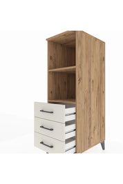 Kronos Dolap 2 Raflı 3 Çekmeceli 44x59x134 Çam-Aytaşı