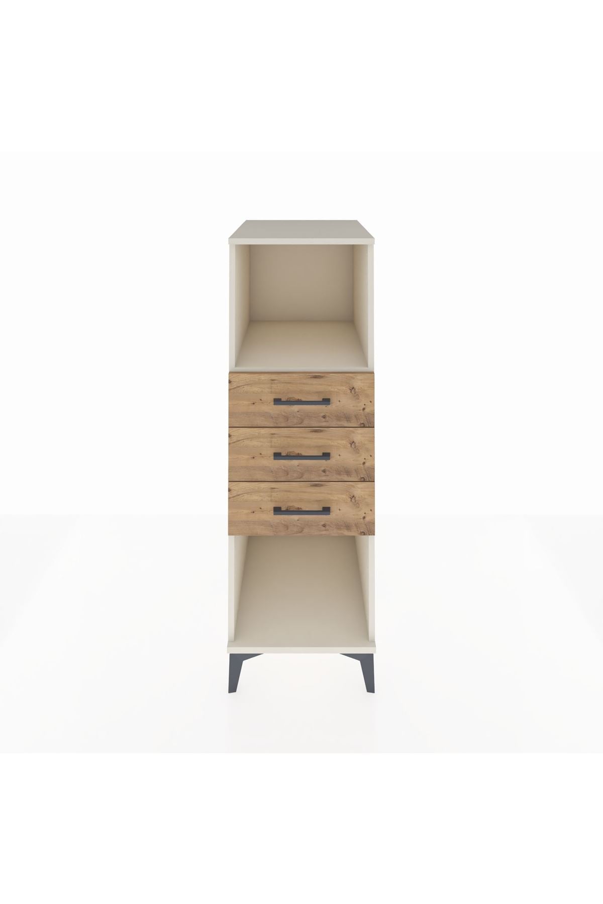 Kronos Dolap Tek Raflı 3 Çekmeceli 44x59x134 Aytaşı-Çam